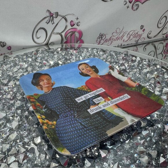 Anne taintor tray mini plate serve dish funny humour vintage retro pin up girl - Picture 6 of 10